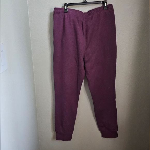 Champion Men's Drawcord Fleece Woven-Mix Sweatpants Jogger Plum Heather mens L - Picture 6 of 8